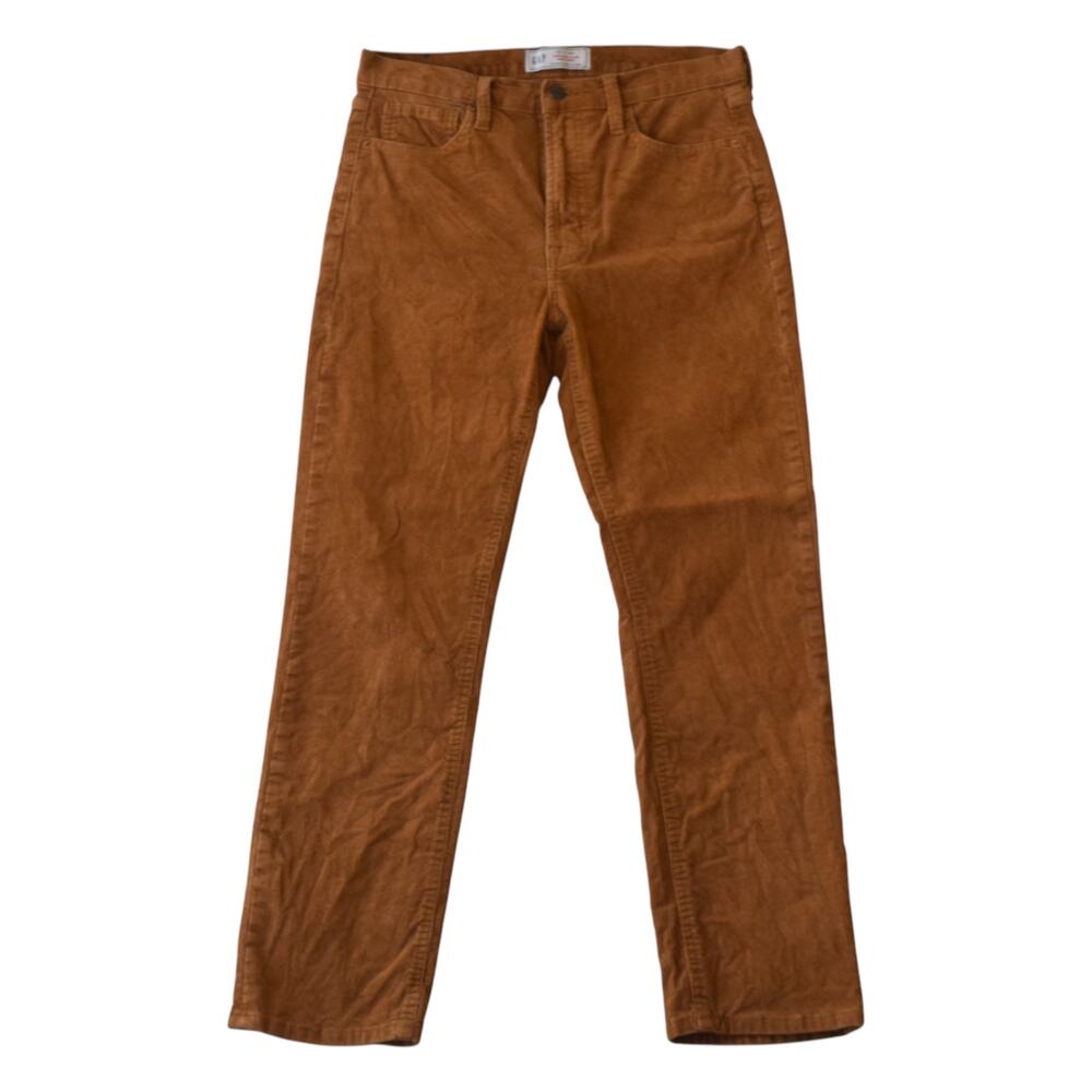 Gap Vintage Slim High Rise Corduroy Pants Brown Size 4